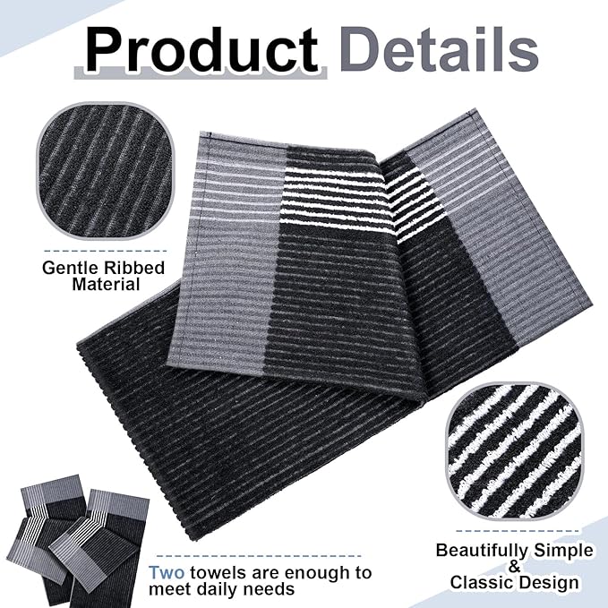 Mixweer Caddy Golf Towel 22" x 42" Large Caddy Towel Camping Sport Towels Cotton Soft Towels for Man Golf Lovers