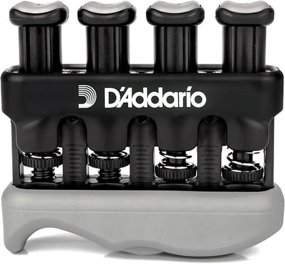 D’Addario Varigrip Hand Exerciser–Improve Dexterity and Strength in Fingers, Hands, Forearms- Adjust Tension Per Finger– Simulated Strings Help Develop Calluses- Comfortable Conditioning