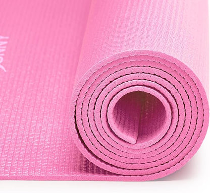 Sunny Health & Fitness Non-Slip Yoga Mat – Durable, Anti-Tear, Lightweight, Cushioned Support for Yoga, Pilates, Stretching Exercises, Meditation and Floor Workouts | Multiple Sizes & Colors