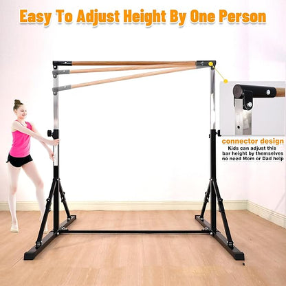 4FT/5FT Gymnastic Bar Set Gymnastics Horizontal Bar Gymnastics Kip Bar for Kids Home Use