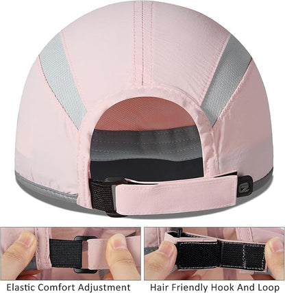 GADIEMKENSD Reflective Folding Outdoor Hat Unstructured Design UPF 50+ Sun Protection Sport Hats for Womens and Mens