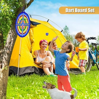 2 in 1 Basketball Hoop and Dart Board, 14" Dart Board for Kids, Basketball Hoop for Kids Toddlers, Sports & Outdoor Play, Birthday Gift Toys for 3 4 5 6 7 8 9 10 Year Old Boys Girls Kids, Party Favors