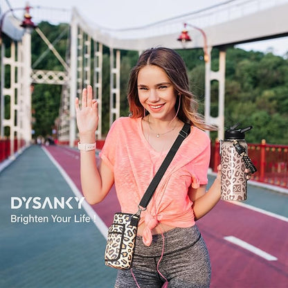 Insulated Water Bottle | Thickened Stainless Steel Vacuum Metal | Portable Sports Water Jug for Gym and Hiking with Straw, Carrier Bag, Handle Strap | BPA-Free 32 oz