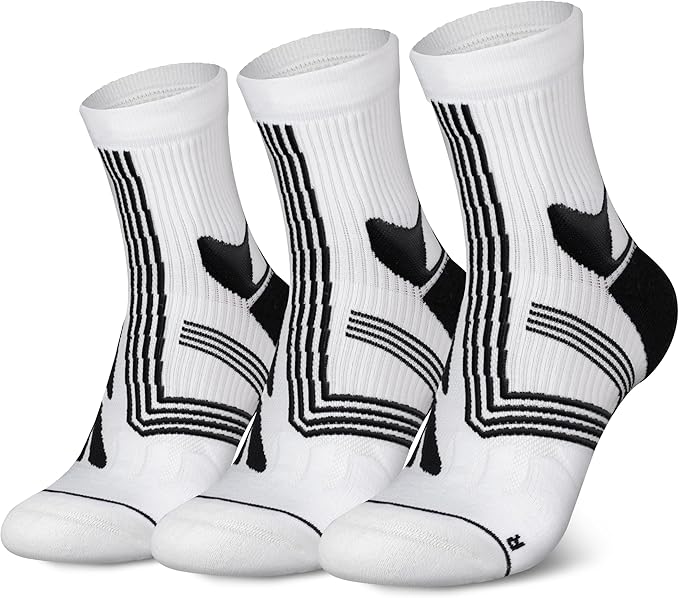 Hylaea Quarter Athletic Running Socks No Blister, Cushion Moisture Wicking Socks for Cycling Sport