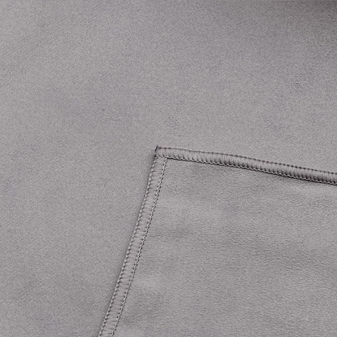 Eunzel 2 Pack Hot Yoga Microfiber Hand Towel Super Absorbent Sweat Towel for Hot Yoga, Pilates and Workout 16" x 26.5", Dark Grey