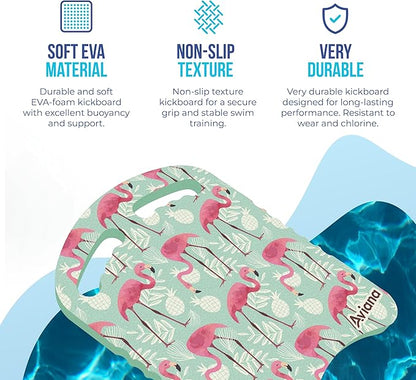 Junior Kickboard Buoy for Youth Children & Toddlers Swimming Aid & Exercise Training Board for Kids to Learn to Swim with Kick Boards in Pool BPA Free