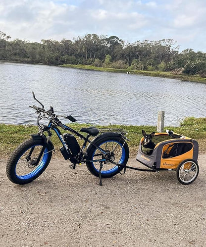 Ebike for Adults Electric, 52V 19.2Ah/32Ah, Peak 2000W/2500W E-Bike, 36/40MPH, 70 Miles/100Miles Long Range, Hydraulic Disc Brake, Off Road Snow Mountain E-Bike, 24"/26" Fat Tire Fast Electric Bicycle