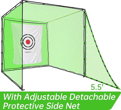 Golf Practice Hitting Nets for Backyard Driving Indoor Use Heavy Duty Practice Golf Driving Nets for Backyard Premium Portable Golf Impact Nets Cages with Frame