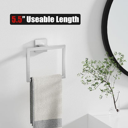 10-Pieces Brushed Nickel Bathroom Accessories Set 23.6 Inch