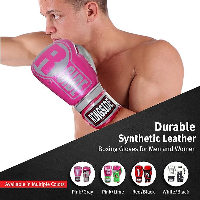 Ringside Apex Bag Gloves, IMF-Tech Boxing Gloves with Secure Wrist Support, Synthetic Boxing Gloves for Men and Women
