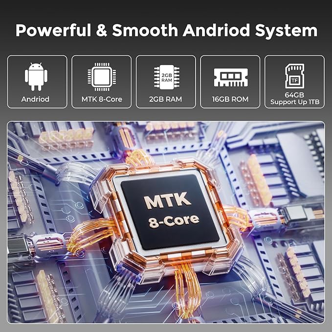 innioasis 80GB MP3 Player with Bluetooth and WiFi, MP3 Player for Kids with Spotify, Spotify Kids, Pandora, Audible, 4.0" Touch Screen Music Player with Parental Controls, Up to 1TB (Gray)