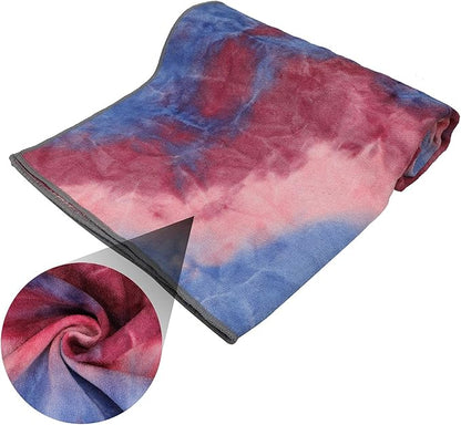 Yoga Towel, Non-Slip Hot Yoga Towel Anti-Slip Waffle Texture, 100% Absorbent Odorless Microfiber Yoga Blanket, Standard Size 72 x 24 x 0.2 inches Cushion Towel for Hot Yoga, Bikram, Pilates1