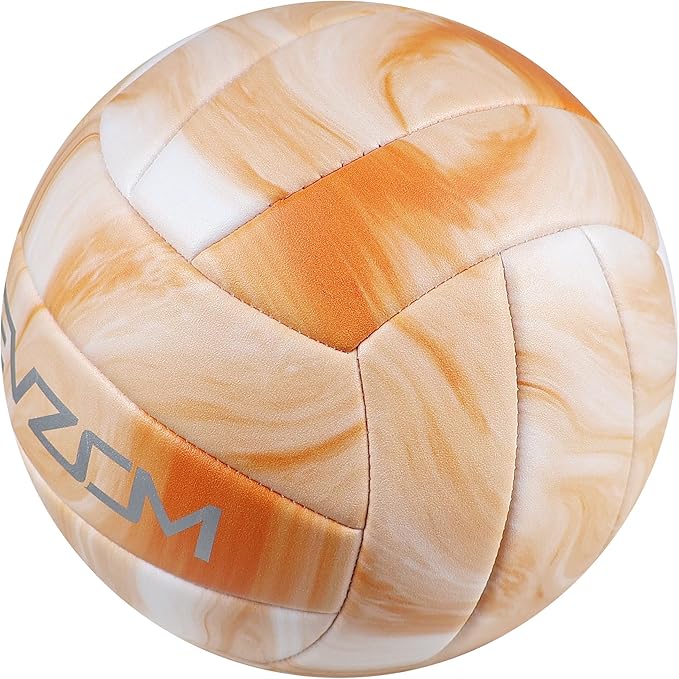 EVZOM Super Soft Volleyball Beach Volleyball Official Size 5 for Outdoor/Indoor/Pool/Gym/Training Premium Volleyballs Equipment Durability Stability Sports Ball