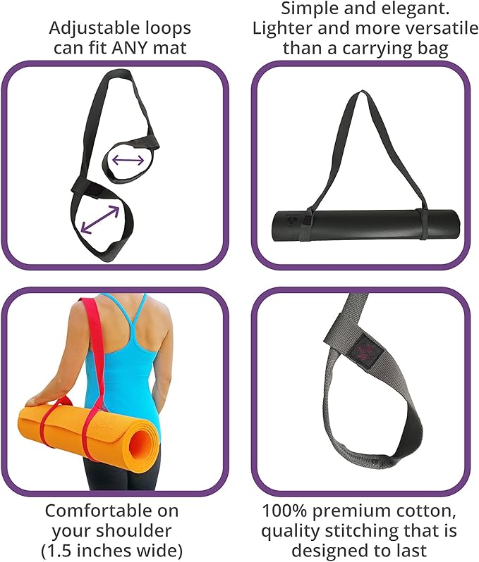 Clever Yoga Mat Carrier Strap sling