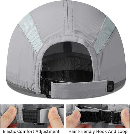 GADIEMKENSD Reflective Folding Outdoor Hat Unstructured Design UPF 50+ Sun Protection Sport Hats for Womens and Mens