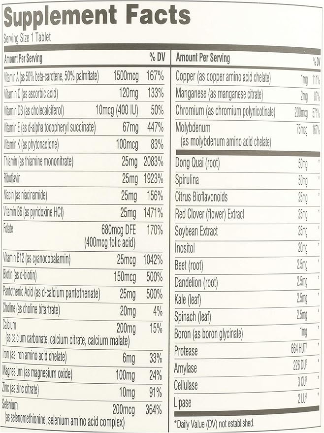 365 by Whole Foods Market, Women's One Daily Multivitamin Tablets, 180 Count