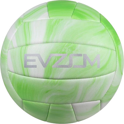 EVZOM Super Soft Volleyball Beach Volleyball Official Size 5 for Outdoor/Indoor/Pool/Gym/Training Premium Volleyballs Equipment Durability Stability Sports Ball