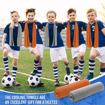 Hosuly 30 Pack Cooling Towels, 40"x12" Ice Breathable Soft Chilly Sweat Rag Microfiber Workout Rags for Gym Cooling Towels for Neck and Face for Yoga Golf Sport Running