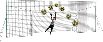 3-in-1 Soccer Training Rebounder & Goal Backstop Net - Soccer Goal for Volley, Passing, Solo Training - Outdoor Sports, Backyard Games