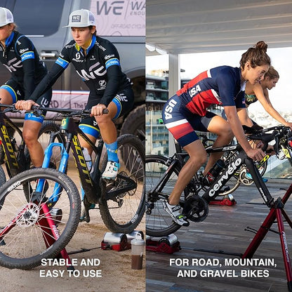 FEEDBACK SPORTS | Omnium Lightweight and Portable Bike Trainer | for 16” to 29” Wheels | Travel Bag Included