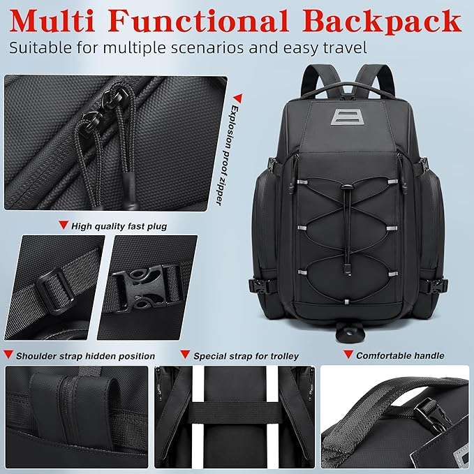 19L Reflective Bike Rack Bag Large Capacity Waterproof Rear Bag with Rain Cover E-Bike Bicycle Accessories Basket Storage Crossbody Saddle Shoulder Rear Seat Luggage Pouch Bag Accesorios Bicicletas