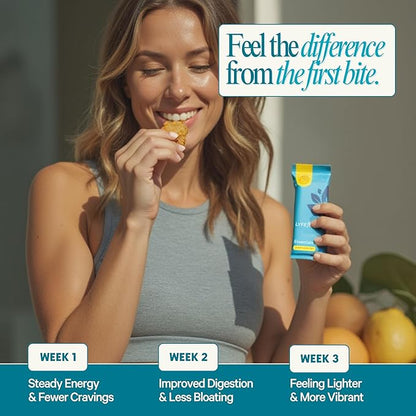 Essential Nutrition Bars by LyfeFuel | Vegan Protein Bar & Low Carb Meal Replacement for Intermittent Fasting and Hunger Control | 12g Plant-Based Protein, High Fiber, MCT Oil and 21 Organic Vitamins | No Sugar Alcohols (Lemon Ginger Tart)