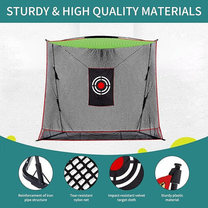 Golf Net for Backyard Drivin Heavy Duty Golf Hitting Practice Net Large Outdoor Indoor for Use10x8FT