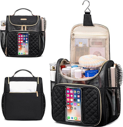 Large Toiletry Bag for Women Men,Portable Shower Caddy For College Dorms,Gym Shower Bag for Women, Quick Dry Hanging Toiletry Bag Bathroom Accessories Bag for Traveling, Camping Essentials