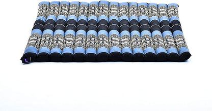 Leewadee Zabuton Seating Cushion – Square Floor Seat for Meditation Exercises, Light Yoga Mat Filled with Kapok