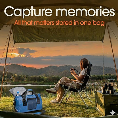 Earth Pak Waterproof Duffel Bag - Heavy Duty Motorcycle Dry Bag with Large Storage Space Perfect for Traveling, Camping, Kayaking, Fishing & Canoeing Bag 50L/70L/90L/120L Sizes