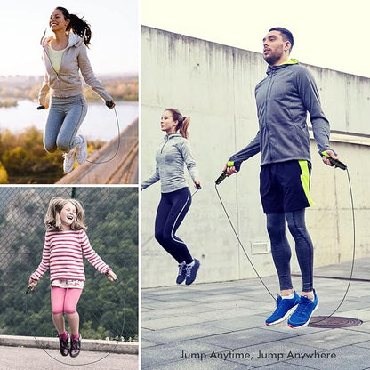 Jump Rope, Tangle-Free Rapid Speed Jumping Rope Cable