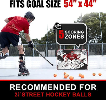 Ealer HTST20 Goalie Shooting Target - Ice & Street Hockey Goal Practice with 5 Precision Targets