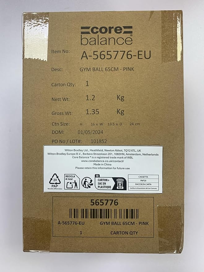 Exercise Ball for Workouts, Anti-Burst and Slip Resistant, Swiss Yoga Ball for Pregnancy, Stability, Fitness and Physical Therapy, 4 Sizes, with Pump