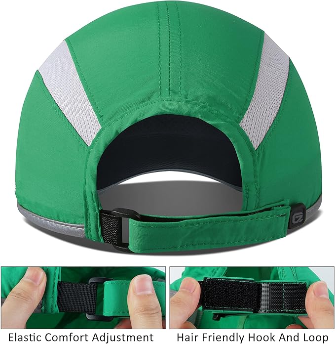 GADIEMKENSD Reflective Folding Outdoor Hat Unstructured Design UPF 50+ Sun Protection Sport Hats for Womens and Mens