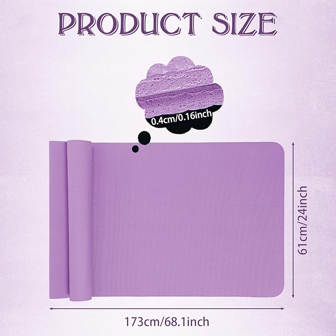 10 Pack Yoga Mats Bulk, 68'' x 24'' x 4mm Thick Yoga Mats for Kids and Adult Gym Mats Bundle Latex Free Exercise Mats with Non Slip Texture for Outdoor Yoga, Pilates or Workout