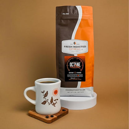 Fresh Roasted Coffee, Octane, 2 lb (32 oz), Dark Roast, Kosher, Whole Bean