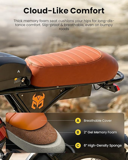 Electric Bike for Adults,Peak 1000W/1500W Motor,20/28MPH 55-150Mile ebikes for Adults with 10.4AH/13AH/26AH Battery,20" Fat Tire Electric Dirt Bike Commuting Off Road Ebike, UL2849