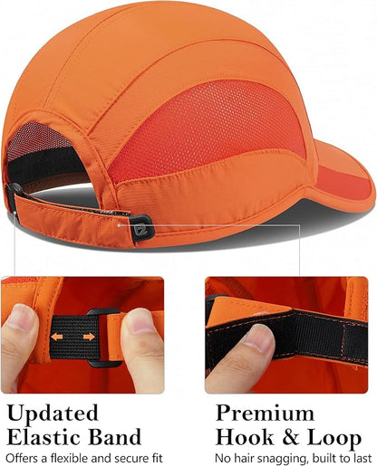 GADIEMKENSD Quick Dry Run Hat Cooling Breathable Mesh