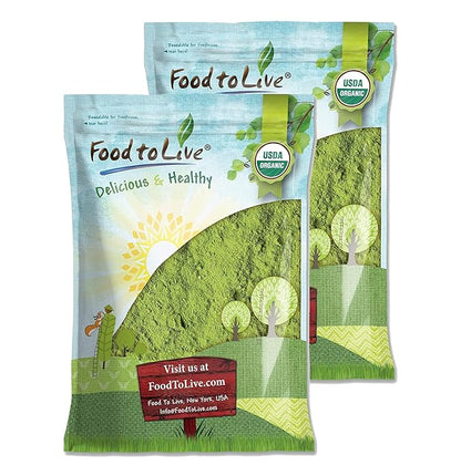 Food to Live Organic Moringa Leaf Powder, 16 Pounds - Non-GMO, Kosher, Raw, Vegan, Bulk, Ground Moringa Oleifera Leaf, Sun-Dried, Great for Drinks, Teas and Smoothies