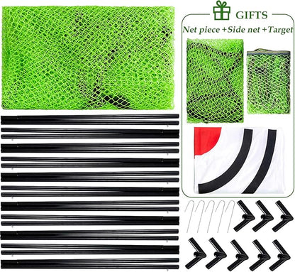 Golf Practice Hitting Nets for Backyard Driving Indoor Use Heavy Duty Practice Golf Driving Nets for Backyard Premium Portable Golf Impact Nets Cages with Frame