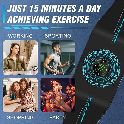 Electronic Muscle Stimulator, Ab Toning Belt Muscle Toner Fitness Training for All Body, Rechargeble for Fitness Strength Training Workout Equipment for Men and Women