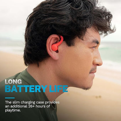 JLab Go Air Sport+ Wireless Workout Earbuds Featuring C3 Clear Calling, Secure Earhook Sport Design, 35+ Hour Bluetooth Playtime, and 3 EQ Sound Settings (Coral)