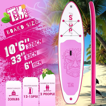 FunWater Inflatable Ultra-Light Stand Up Paddle Board for All Skill Levels with Premium SUP Paddleboard Accessories,Non-Slip Comfort Deck for Youth & Adults