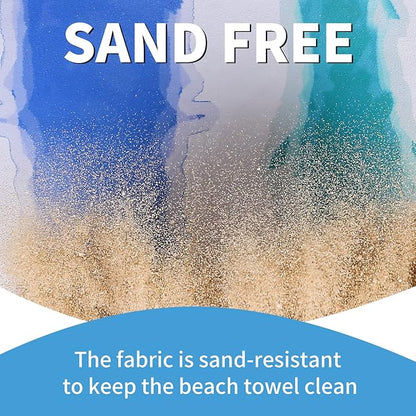 2 Pack Lightweight Thin Beach Towel Oversized 71"x32"