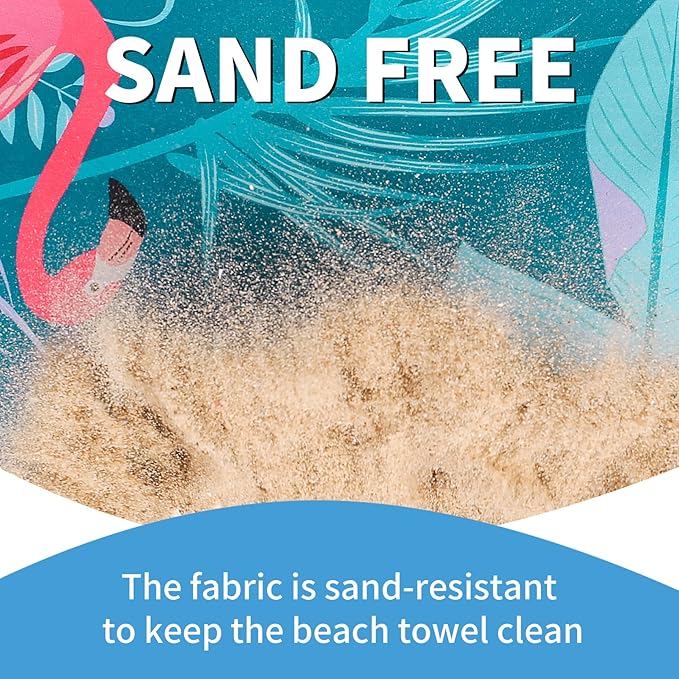 2 Pack Lightweight Thin Beach Towel Oversized 71"x32"