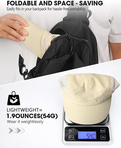GXCROR Performance Baseball Cap for Men & Women - UPF 50+ Running Hat, Lightweight Quick-Dry Sports Hat for Golf, Hiking, Gym
