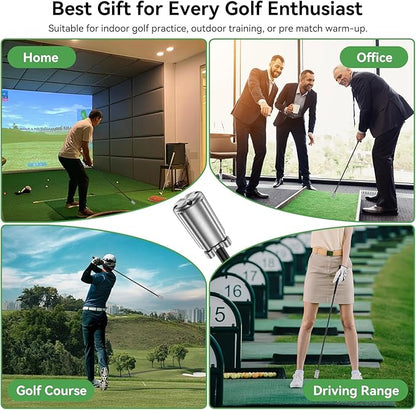 Golf Swing Trainer Aid, Weighted Golf Grip Trainer for Improve Swing Speed and Chipping Hitting, Adjustable Weight System for Golf Speed Training Warmup Aid for Men and Woman