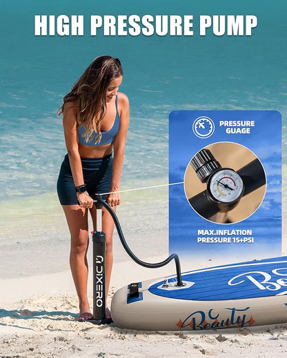 Inflatable Stand Up Paddle Board with SUP Accessories, Anti-Slip EVA Deck, 11'*33" Inflatable Paddle Boards for Adults & Youth of All Skill Levels