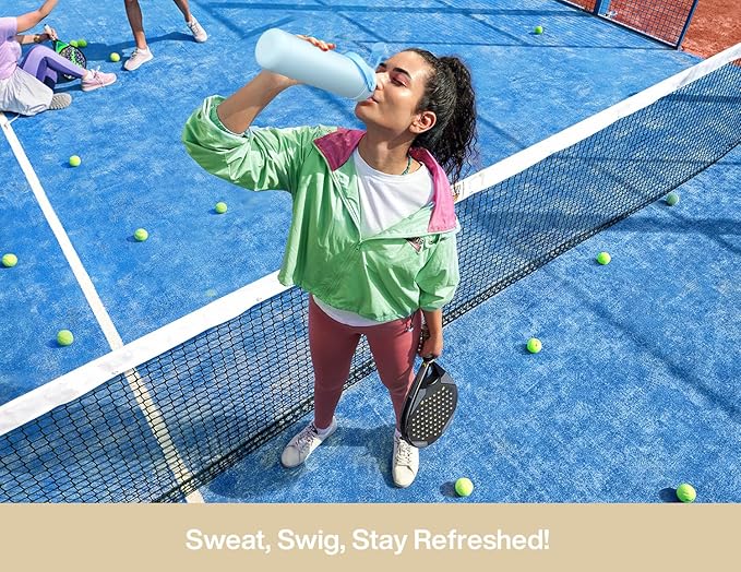 26 oz Insulated Water Bottle with 2-in-1 Straw and Spout Lid, Keep Cold 24H, Leak-Proof, Fits in Car Cup Holder, Stainless Steel Water Bottle for Sports, Travel, Gym, and School (Mushie Muse)