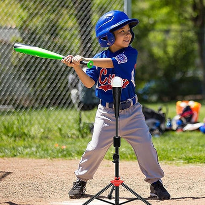 FDLS Baseball Batting tee for Adults and Youth Teens, Portable Tripod Stand Base Tee Easy Adjustable Height 27 to 46 inches for Hitting Training Practice, with Carrying Bag